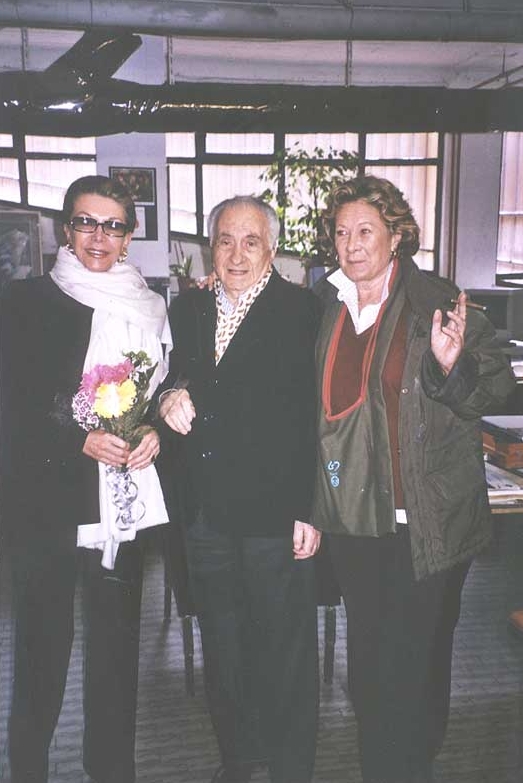 Cav. Ugo Pasi (95 anni) e la Regina Maria Doria di Savoia