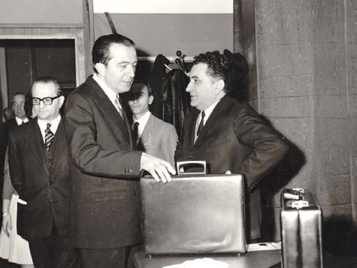 Ugo Pasi e e l'Onorevole Giulio Andreotti - anni 50
