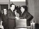 Ugo Pasi e l'Onorevole Giulio Andreotti - Fiera MiPel anni 60
